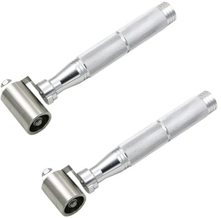 34/40 mm Edelstahl Tapeten-Nahtroller, Tapetenkanten-Nahtroller flache Druckrolle, Tapeten-Glättungswerkzeug, Tapetenkanten-Nahtroller flache Druckwalze