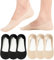 No Show Trainer Socks Womens - Non Slip Invisible Socks Ladies Low Cut Liner Footies Thin Silk Socks for Canvas Loafers Lightweight 6 Pairs