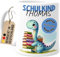 Tassenliebling® Schulkind Tasse personalisiert Junge Mädchen - Geschenk zur Einschulung - Dino Tasse - Schultüte Füllung - Schulanfang Geschenke - Grundschule Vorschule