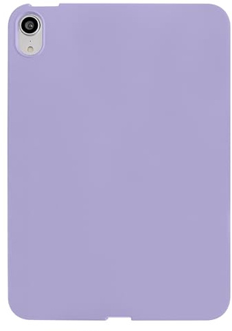 Case for iPad Mini 7 A17 Pro 2024 & iPad Mini 6 Tablet Case 2021, UUcovers Lightweight Soft TPU Back Shockproof Cover Flexible Silicone Rubber Shell for iPad Mini 7th/6th Generation 8.3 inch, Purple
