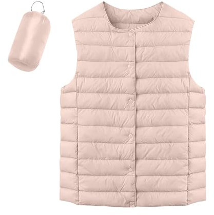 Générique Gilet En Laine Femme,Veste e Homme,Doudoune sans Manches Femme Zippé Veste Duveteuse Gilet sans Manche Femme Courtes Veste Matelassée Légère