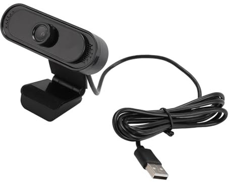 LUCKDANO 30 FPS 1080P Webcam with Microphone, Full HD Glass Lens, Noise Canceling Mic, Plug and Play USB Web Camera for PC Laptop TV, Skype, Zoom, OS X