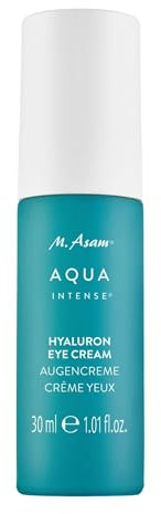 M. Asam AQUA INTENSE Hyaluron Augencreme (30ml) – Parfümfreie Augenpflege mit Hyaluron & Silicium, Spendet Feuchtigkeit & Polstert Trockenheitsfältchen auf, Für eine Frische & Strahlende Augenpartie
