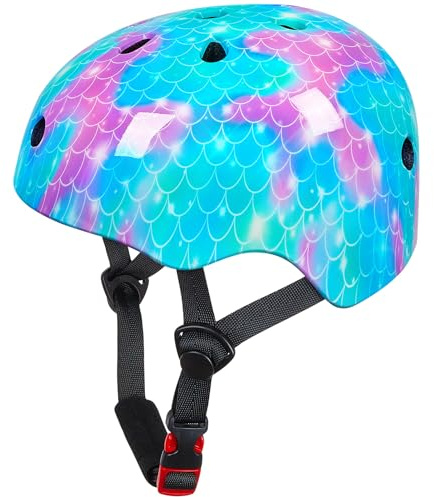 MHJY Fahrradhelm Kinder Helm Kinderhelm Mädchen Skaterhelm Scooter and Ride Helm Jungen Fahrrad Helm Radhelm Größe Einstellbar für 3-8-14 Jahre