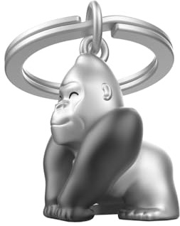NETPROSHOP Kraftvoller Schlüsselanhänger mit Gorilla-Motiv - das perfekte Accessoire für Tierliebhaber und Affen Fans
