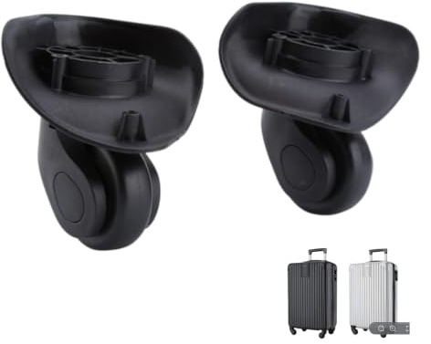 Kukyller 2PCS Gepäck Koffer Ersatz, Mute Koffer Gepäck Ersatzräder Gummi Rollen Reparatur Kits