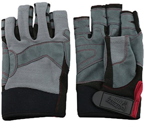 Lalizas Segelhandschuhe aus Amara Leder mit fünf freien Fingern, in den Größen S bis XXL (S)