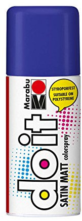 Marabu 21070006037 - Do it Satin Matt pflaume, Colorspray auf Acrylbasis, styroporfest, schnell trocknend, sehr gute Deckkraft, wetterfest, für Bastelarbeiten, 150 ml Sprühdose