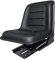 KlaraSeats Schleppersitz Traktorsitz KS 44/8 PVC Schwarz Schmalspur 390mm