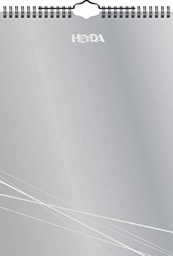 2070478 Kreativkalender immerwährend · A4 · 13 Monatsblätter · Chromolux-Deckblatt · Deckblatt: silber, Monatsblätter: schwarz