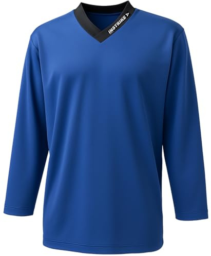 Instrike Profi Trainings Trikot für Eishockey Kinder und Erwachsene Trikots mit dezente Logo hochwertiges angenehm zu tragendes Jersey