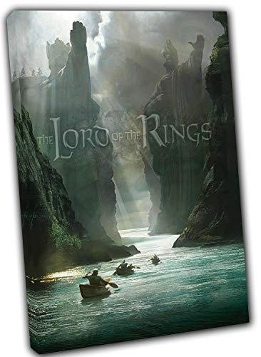 artsprints Kunstdruck auf gerahmter Leinwand, Motiv Herr der Ringe, Banner, Stoff-Leinwand, 30’’ x 20’’ inch (76x 50 cm) -18mm depth