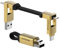 Rolling Square inCharge 6 - Schlüsselanhänger mit USB-C-Kabel, Universal-Smartphone-Kabel, Geschenk für Männer, Handy-Aufladegerät 6-in-1, technologisches Gadget, Gold, Lightning-Kabel 15 W