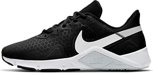 Nike - Wmns Legend Essential 2, Zapatos de Entrenamiento, Black/White-Pure Platinum,