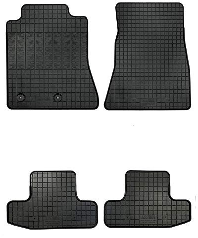 Satz Gummimatten kompatibel mit Ford Mustang GT 2015- (4-teilig + Montagesystem)