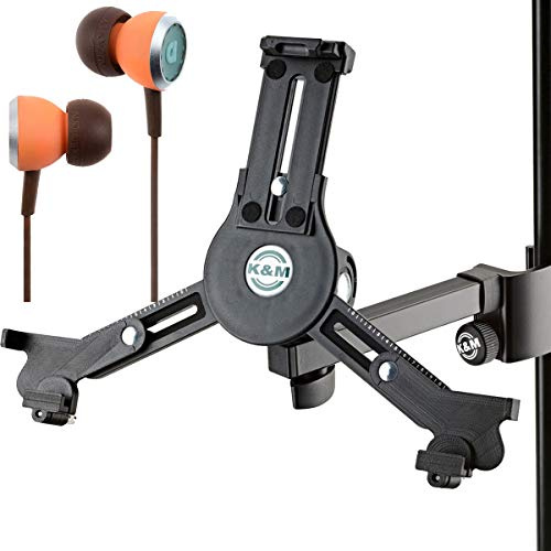 K + M 19791 - Supporto per tablet PC + auricolari Audiofly Premium InEar