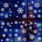 Schneeflocke Fensterbilder Weihnachten Dekorationen, 125 PCS Wiederverwendbare Doppelseiten-Bild-Fensteraufkleber, DIY Statisches Weißes PVC-Weihnachts-Fenster-Aufkleber-Deko