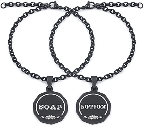 HvOvMvE Soap/Dish Soap, Lotion/Hand Soap Tags - Double-Sided Labels for Kitchen/Bathroom Soap Dispensers- Laser Engraved Three-Dimensional Font, Mason Jar Decoration, 2 pcs Set (Black)