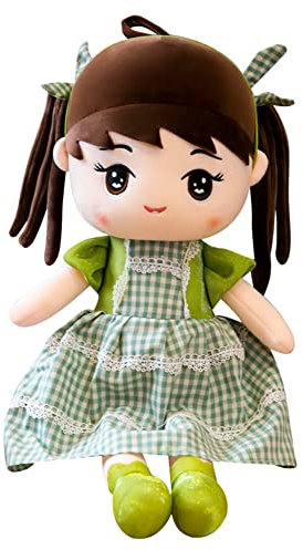 40cm Stoffpuppen Mädchen, Schöne Kuschelpuppe mit Hut Kleidung Plüsch Puppe Weiche Stofftiere Stoffpuppe Niedliche Prinzessin Plüschtier für Kleine Mädchen Weihnachten Geburtstag Geschenke