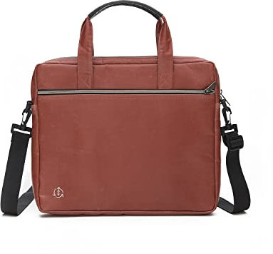 Smateria IKI handgefertigte Laptoptasche Leader 15,6 Zoll Notebook Aktentasche Schultertasche - nachhaltig aus recycelten Kunstoffen - vegan, äußerst widerstandsfähig, wasserabweisend