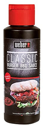 Weber Grillsauce Classic Burger | Verfeinert mit Mango-Chutney | Feinwürzige, fruchtige Note | Gluten- und lactosefrei | 300 ml