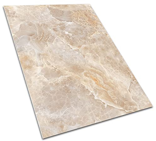 Decormat 60 x 90 cm Teppich für den Außenbereich aus PVC für Balkon und Garten – Marmor rostig