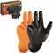 Solidstar GRIPSTER Skins - Guanti in nitrile monouso in nitrile, taglia 7 (S) – 12 (XXXL), confezione da 50 pezzi (9 (L), arancione)