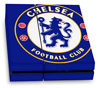 Head Case Designs Offizielle Chelsea Football Club Übergroß Kunst Vinyl Haut Gaming Aufkleber Abziehbild Abdeckung kompatibel mit Sony PlayStation 4 PS4 Console