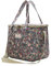 Nanxson Isolierte Lunchtasche Große Wiederverwendbare Kühltasche Wasserdichte Picknicktasche mit Blumenmuster und Verstellbarem Schultergurt (11.25L,A-Blau)
