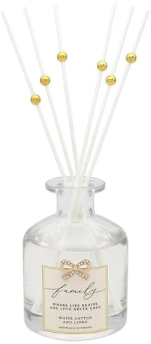 Lesser & Pavey Family Life Reed Diffuser | Creates relaxing ambience, decorative home fragrance, Madelaine by Hearts Design, thoughtful gift for any occasion