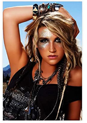AIPHE Leinwand Wandkunst Malerei Kesha 50 Poster und Wandkunst Modernes Familienschlafzimmer Dekor 50x70cm Kein Rahmen