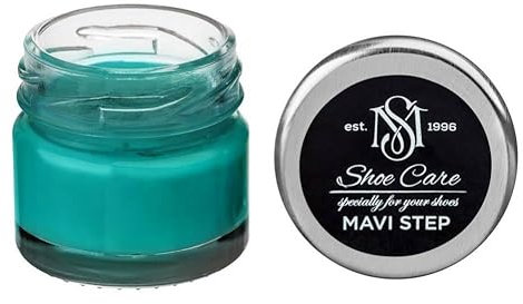 MAVI STEP Baume Rénovateur Multi Oil Balm pour Daim et Nubuck - 165 Turquoise Brillant