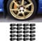 TKSE Wheel Lug Nuts, Car Tire Screw Racing Wheel Aluminum Nut Wheel Accessories Parts Set M12X1.5(Black)