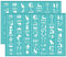 OLYCRAFT 2 Stück Selbstklebende Siebdruck Schablone Ägyptisches Hieroglyphenmuster Mesh Transfer Schablone Hund Schlange Kamel Siebdruck Schablone Zum Malen Auf Holz DIY T-Shirt Stoff - 19.5x14cm