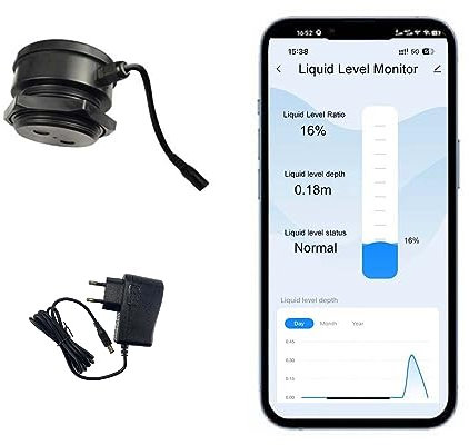 EPTTECH Smart TLC 2206 Wifi Tank Monitor Indicador de Nivel de líquido Controlador de Nivel Sensor de Nivel de Agua Remoto Tuya Detector de Nivel de líquido Inteligente