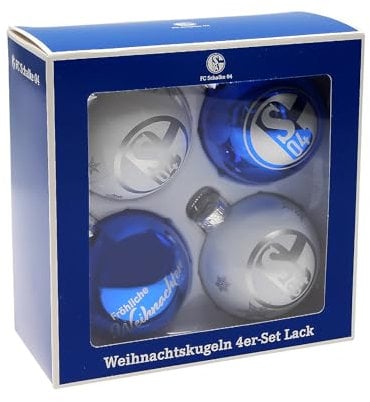 FC Schalke 04 Weihnachtskugeln 4er-Set