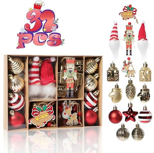 32 Pcs Weihnachtsschmuck, Dessert Ornamente für Weihnachtsbaum Hängende Cupcake Donut Süßigkeiten Weihnachtsbaum Ornamente für Haus Weihnachtsbaum Party Feiertagszubehör (32 Sätze-1)