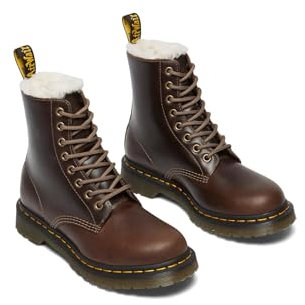 DR. MARTENS Damen 1460 Pascal Serena Dark Khaki Orleans Boots, 38 EU