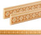 ben+camilla.com Ornament Leiste Holz für Möbel in 29 x 6 x 1000 mm | 2-er Set = 2 Meter | PK-935 mit 3D Blumen Kiefer | Zierprofile Friesenleiste Wandleiste Profilleiste