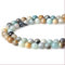XIANNVXI 8mm Amazonit Naturstein Perlen zum Auffädeln mit Loch Runde Kristalle Edelsteine zum Auffädeln Perlen für Armbänder Ketten DIY Schmuck Basteln (ca. 47 Stück)