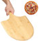 Foribyw Wood Pizza Peel, Non-Stick Sliding Pizza Paddle with Long Handle for Easy Storage, 40×28×0.8cm Pizza Shovel, Wooden Pizza Spatula Pizza Oven Accessories for Baking Homemade Pizza