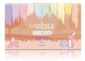 Cadence Set Harmony Acrylic Pastel Colors 10 Und.