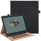 Vakarey Per Boox Note Air 4 C Cover con Portapenne,Intelligente In Pelle PU Custodia per Boox Note Air 3C B/W con Cinturino da Polso,Nero