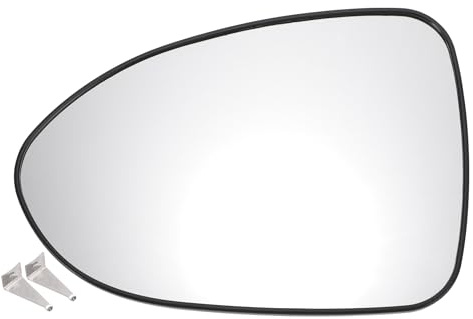 QUARKZMAN Espejo Retrovisor Izquierdo Calefactado 1Pc | Para Kia Rio 2012-2016, Cristal Real, Color: Blanco, Diagonal: 17.2Cm, 2 Pines, Con Placa, Ajuste Eléctrico, Oe: 876111W010