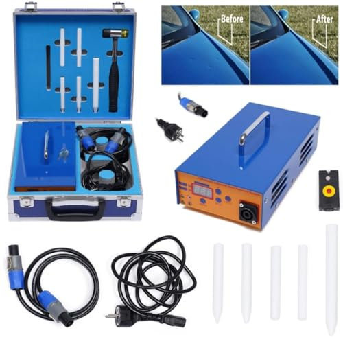 Konfiur 1380W Induktionsheizgerät, Ausbeulwerkzeug Induktionsheizung Induction Heater Machine Hot Box Auto Beulen Reparatur Set, Auto Body Dent Paintless Repair Reparaturwerkzeug