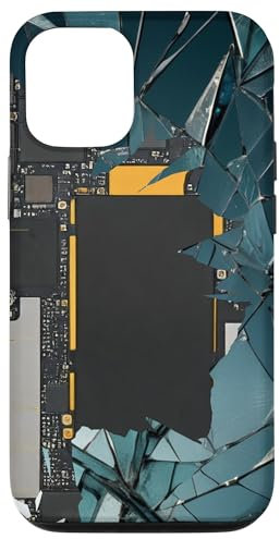 Vintage Motherboard Blueprint Case for iPhone 12/12 Pro