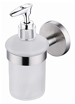 GLJTUO Lampadario da Bagno Lampadario da Bagno Portasciugamani con Base Rotonda Spazzolata Portasciugamani da Bagno, Telaio in Vetro A Strato Singolo,Soap Stand