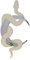 Decorazione da parete con serpente lunare, Decorazione da parete con specchio a forma di serpente e mezzaluna | Specchi stile bohémien con decorazione da parete a forma di serpente a mezzaluna,Specchi