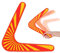 YiliYa Boomerang, Holz-Bumerang für Kinder, V-Förmiger Zurückkehrender Bumerang im Freien, ca. 30 cm, Bumerang mit klassischer Form, für Kinder ab 10 Jahren, aus unzerbrechlichem Polypropylen
