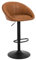 WOLTU Barhocker, Barstuhl höhenverstellbar drehbar, Küchenhocker mit Rückenlehne, Hocker Küche Bar, Tresenhocker, 150 kg, Kunstleder Metall, Braun, BH429br-1